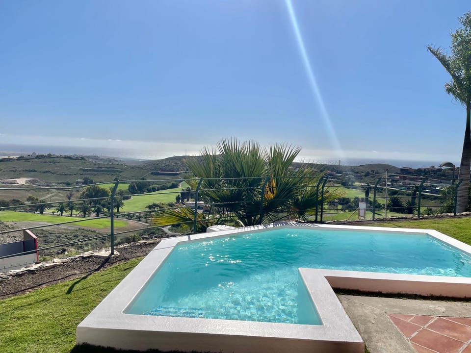 Natural landscape, Mountain view, Pool view, Swimming pool