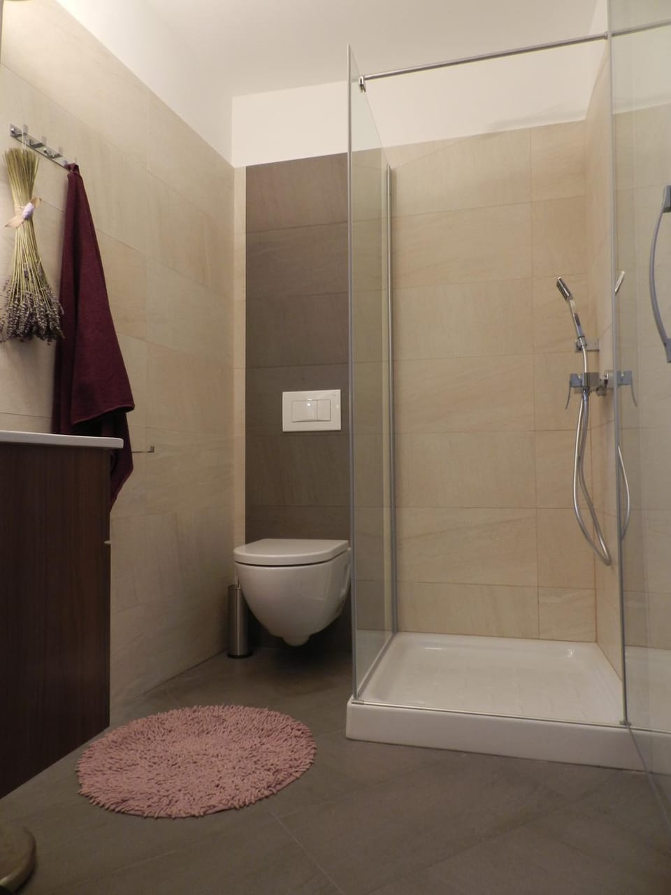 Shower, Toilet, Bathroom, towels