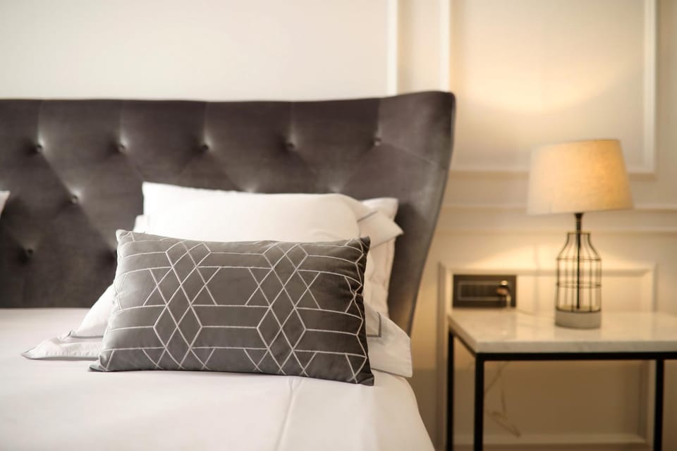 Bed, Decorative detail, Bedroom