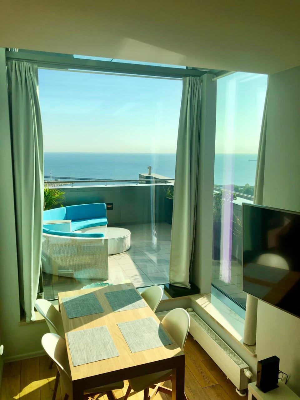 SEA TOWERS PENTHOUSE 28-29 Two-Floors Sea View Panoramic Terrace 110m2 !!! Jacuzzi Apartment in Pomeranian Voivodeship