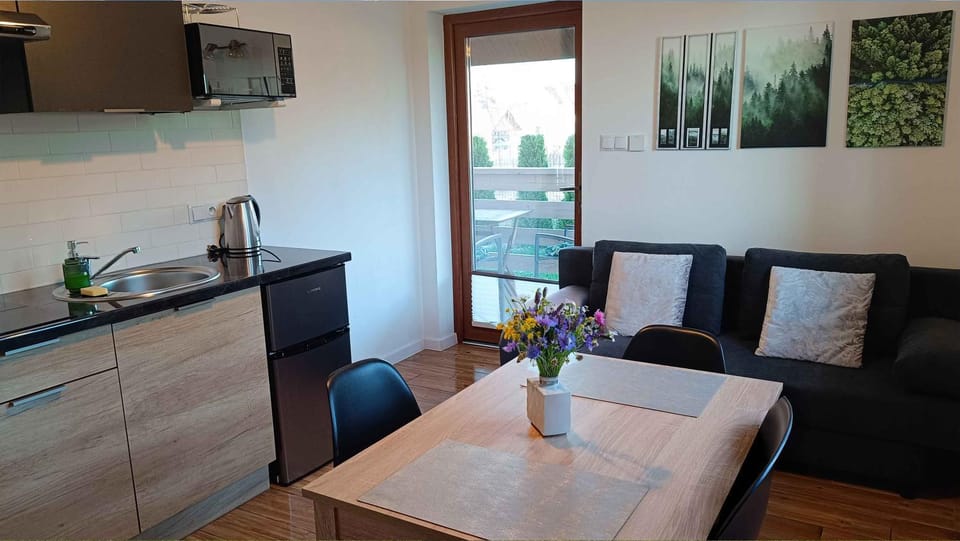 Living room, kitchen