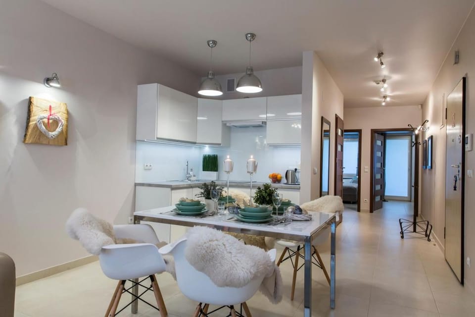 TV and multimedia, Coffee/tea facilities, Kitchen or kitchenette, Living room, Photo of the whole room, Decorative detail, Seating area, Dining area