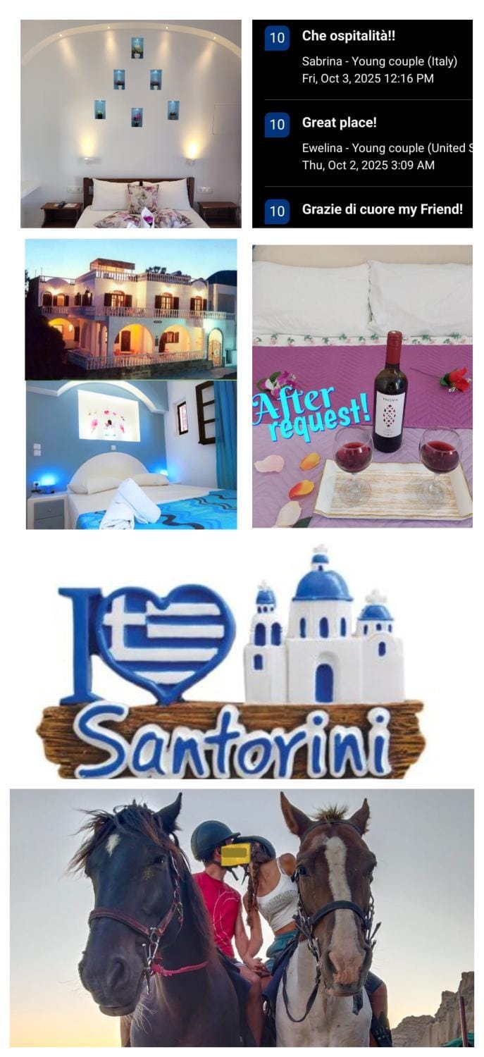 Evelina Pension Guest beach House-rooms and studios means vacation beside the sea-swimming in the sea-There is nothing like a morning walk on a beach-Beachlife definitely has a different vibe Bed and Breakfast in Perissa
