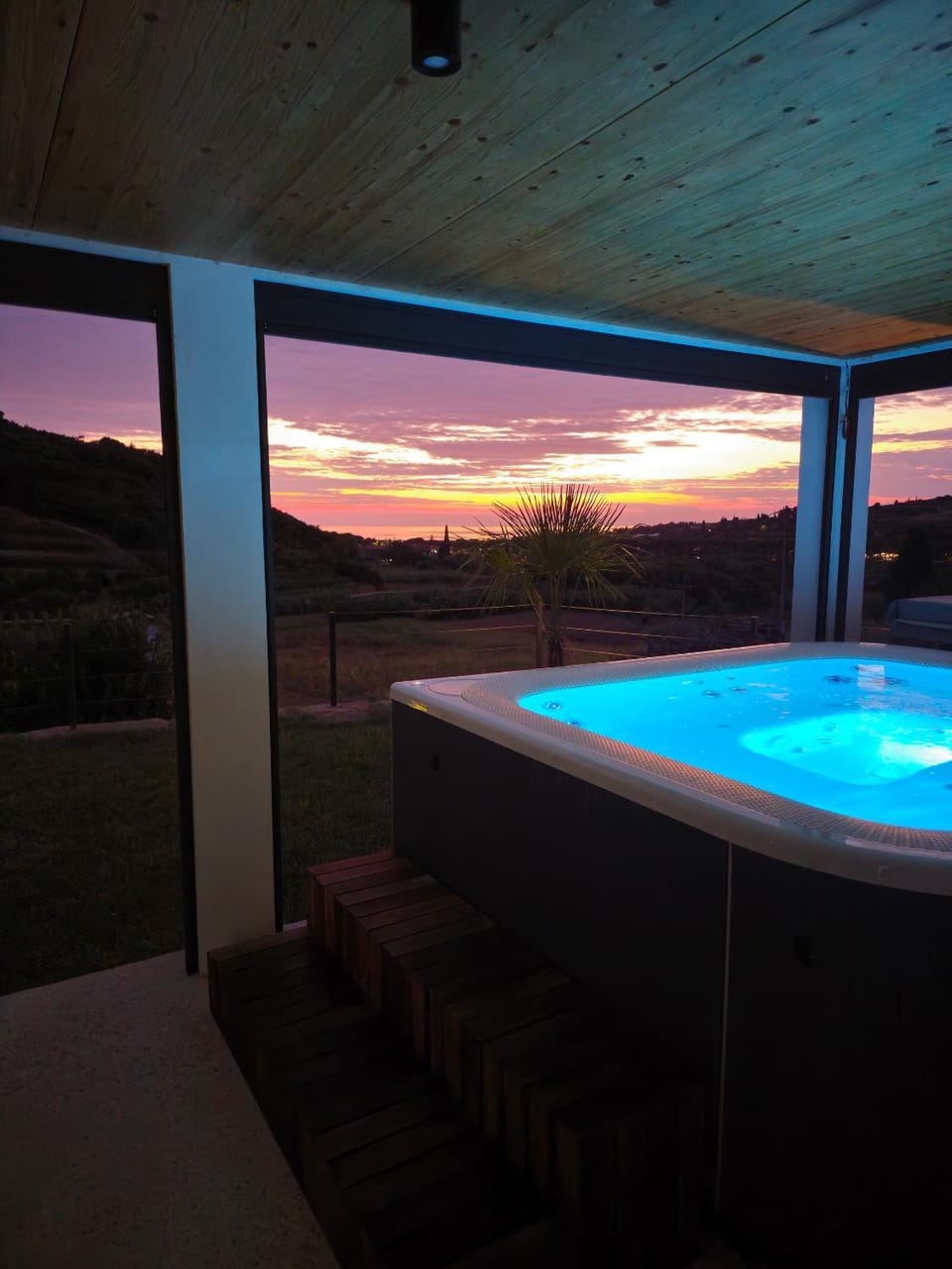 Hot Tub, Sunset