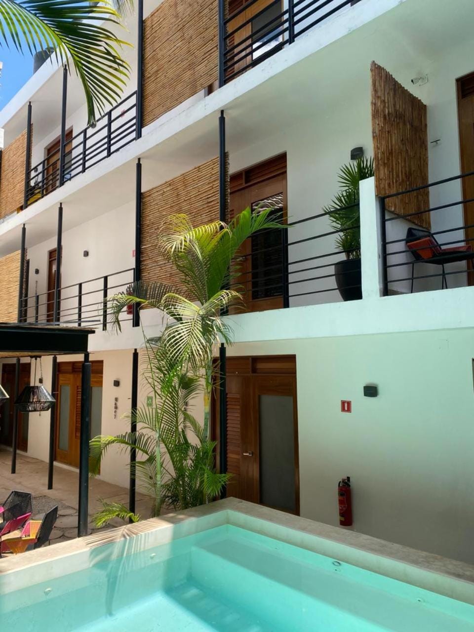 Property building, Patio, Day, View (from property/room), Balcony/Terrace, Pool view, Swimming pool, sunbed