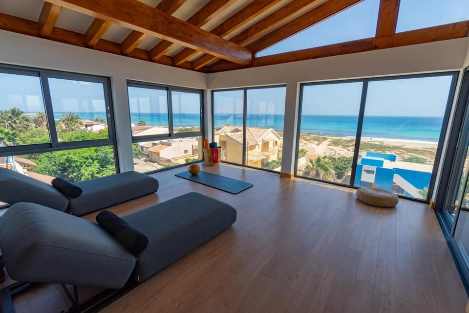 Natural landscape, Seating area, Sea view