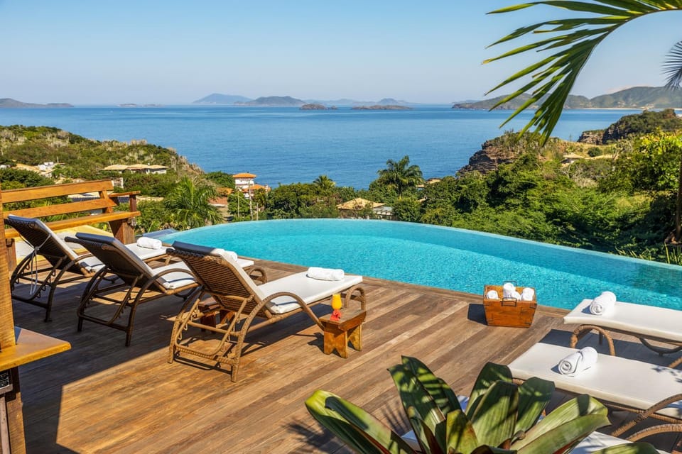 View (from property/room), Pool view, Sea view, Swimming pool