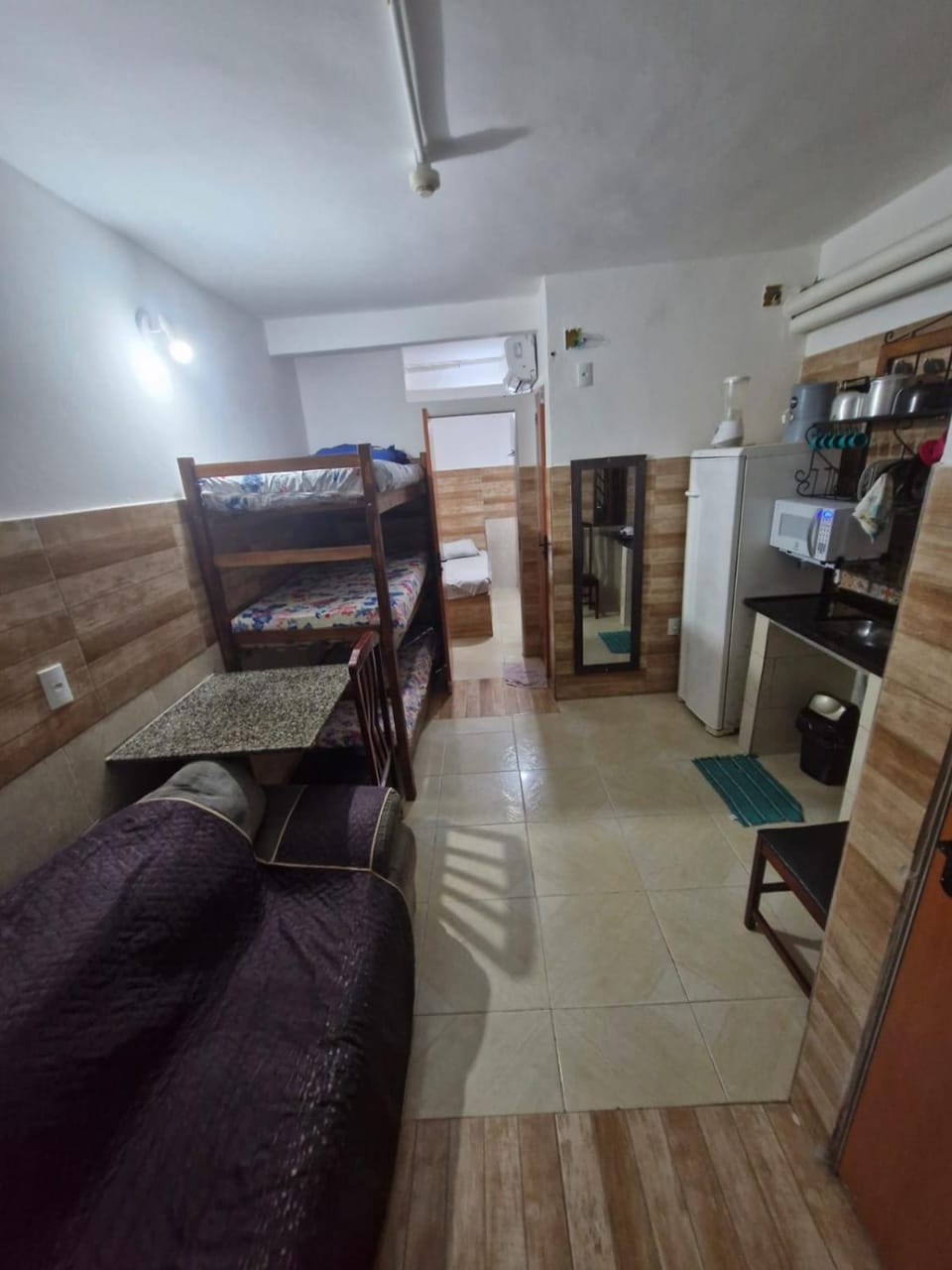 Kitchen or kitchenette, Living room, Seating area