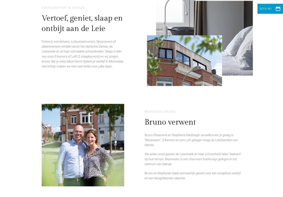 Mooiwater Bed and Breakfast in Flanders