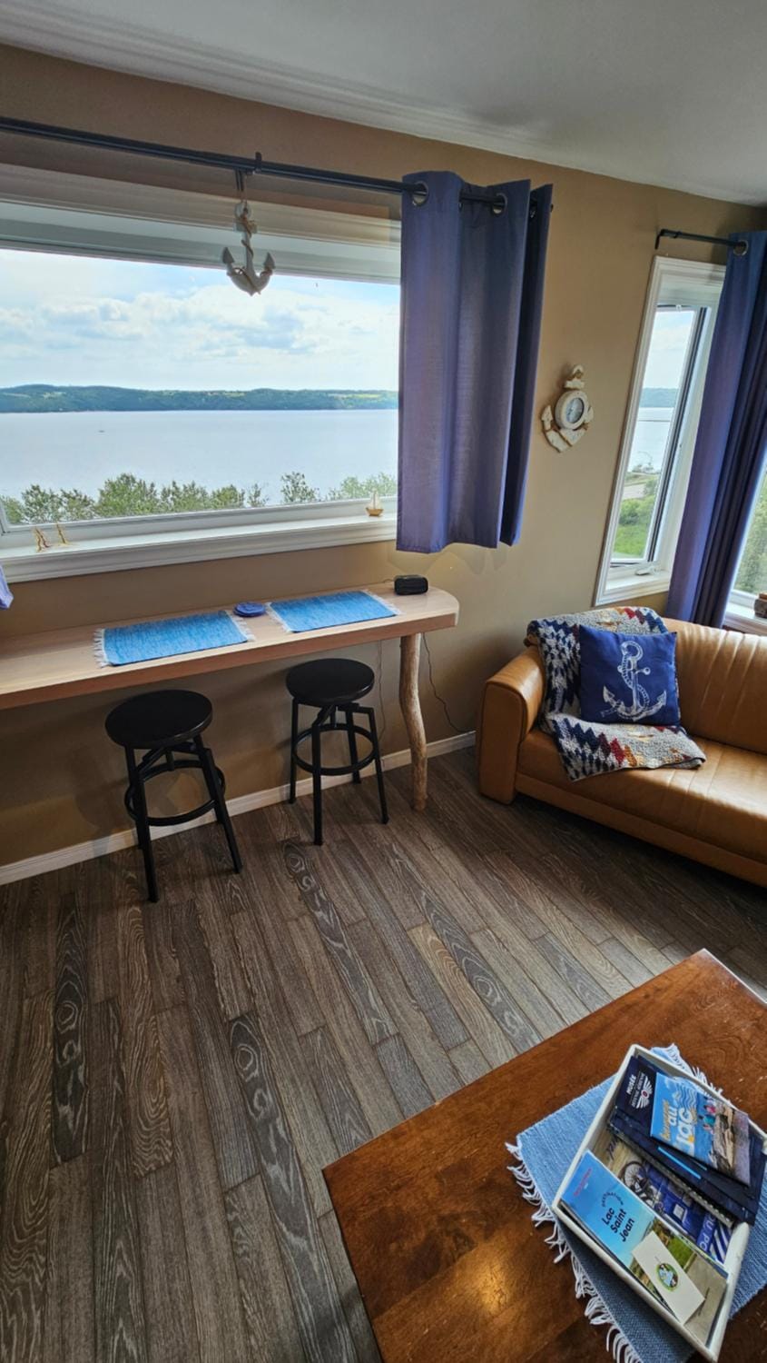 Natural landscape, View (from property/room), Living room, Seating area, Dining area, River view, Inner courtyard view