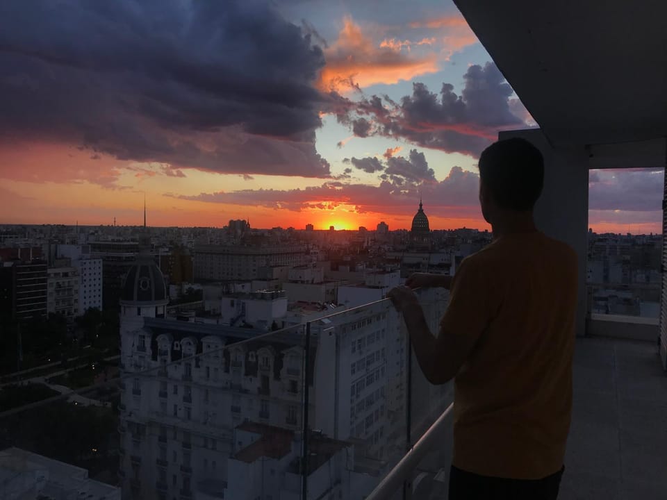 City view, Sunset