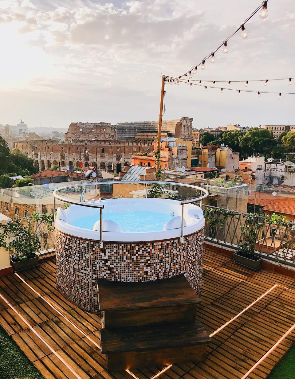 Natural landscape, Hot Tub, City view