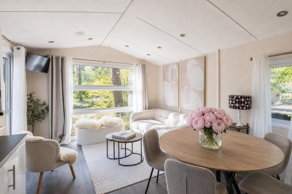 Sfeervol boshuisje op de Veluwe Vossenberg Apartment in Biddinghuizen