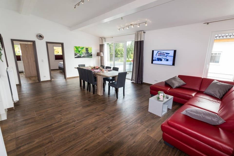 Living room, Seating area, Dining area