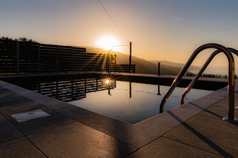 Swimming pool, Sunset