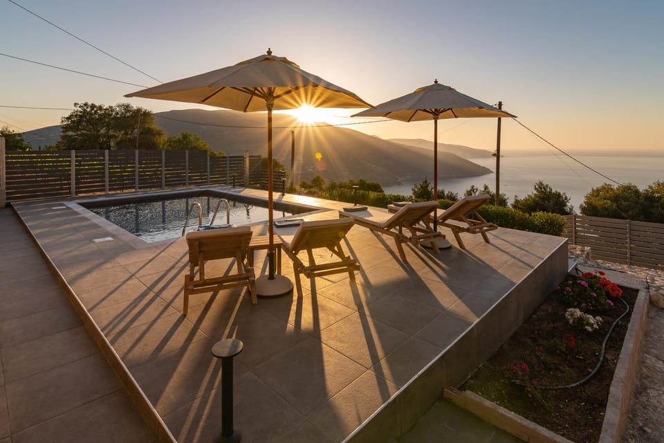 Swimming pool, Sunset