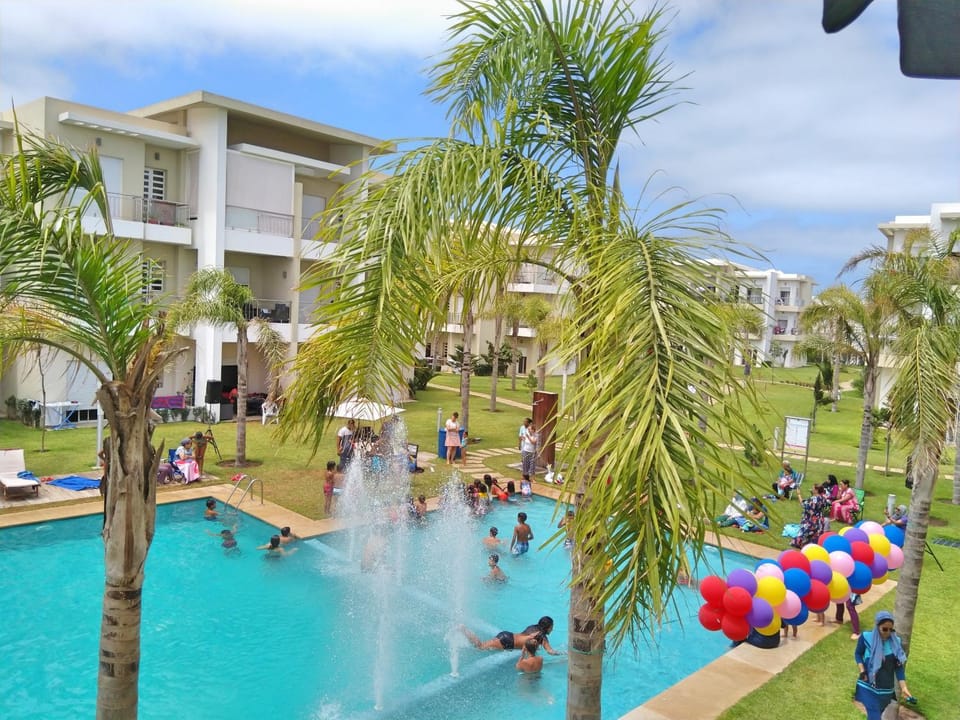 F3 Casabay beach sidi rahal vue sur piscine Apartment in Casablanca-Settat
