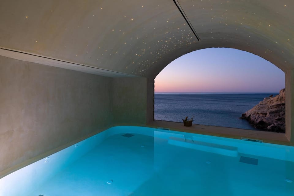 Pool view, Sea view, Swimming pool, Sunrise