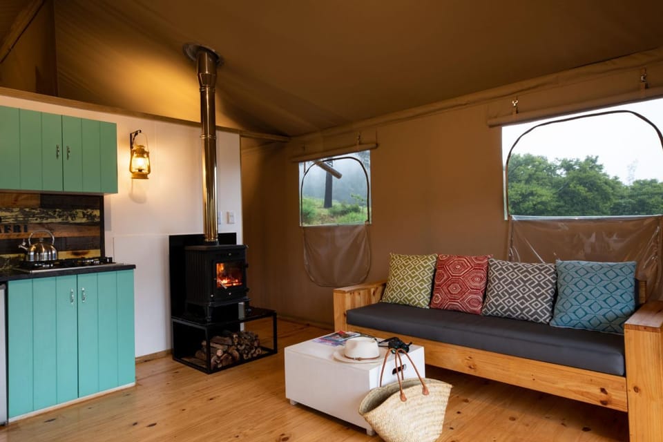 Living room, fireplace