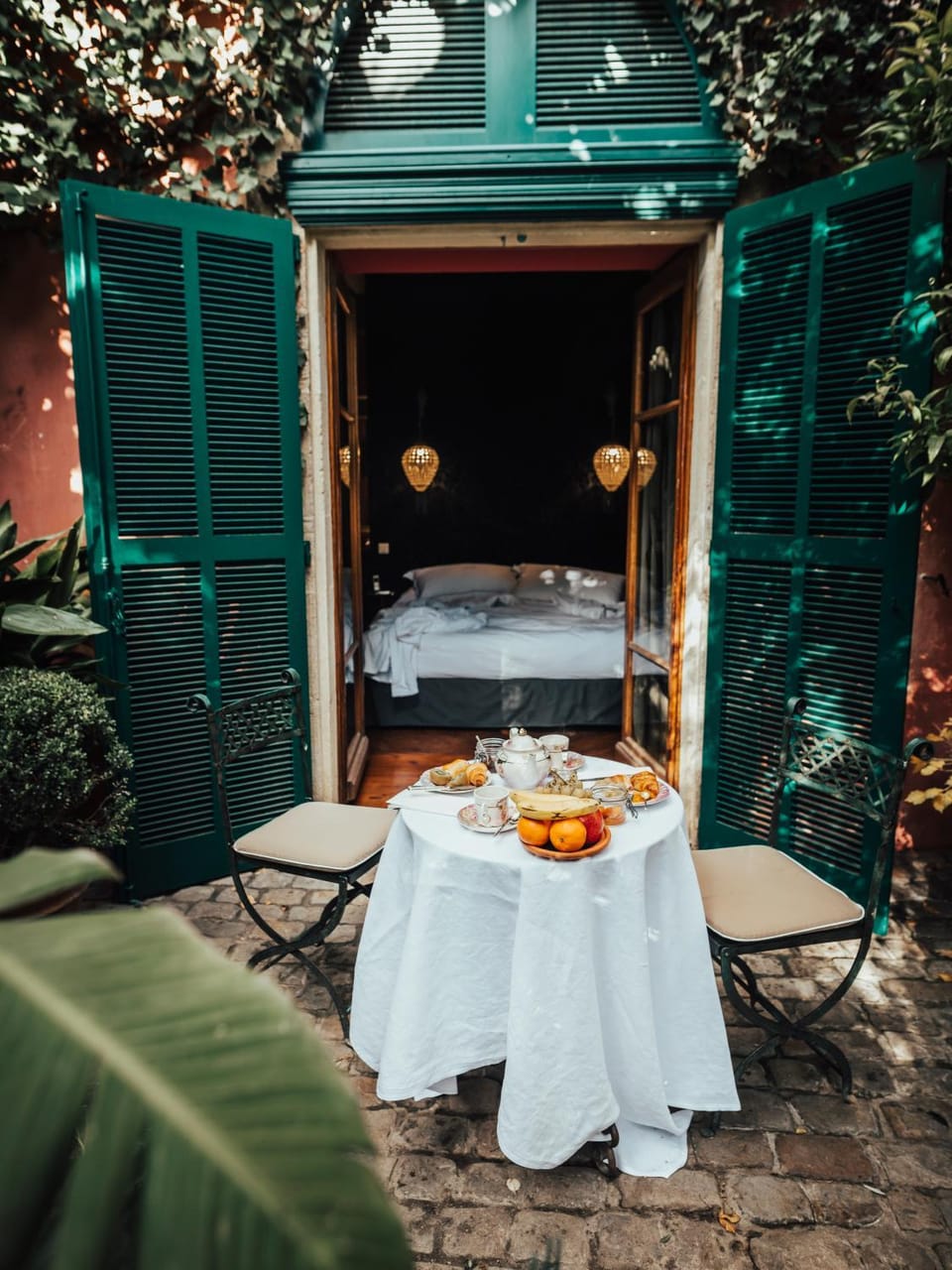 Patio, Garden view, Breakfast