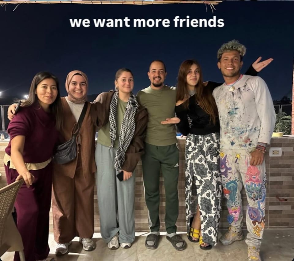 Night, People, Text overlay, group of guests