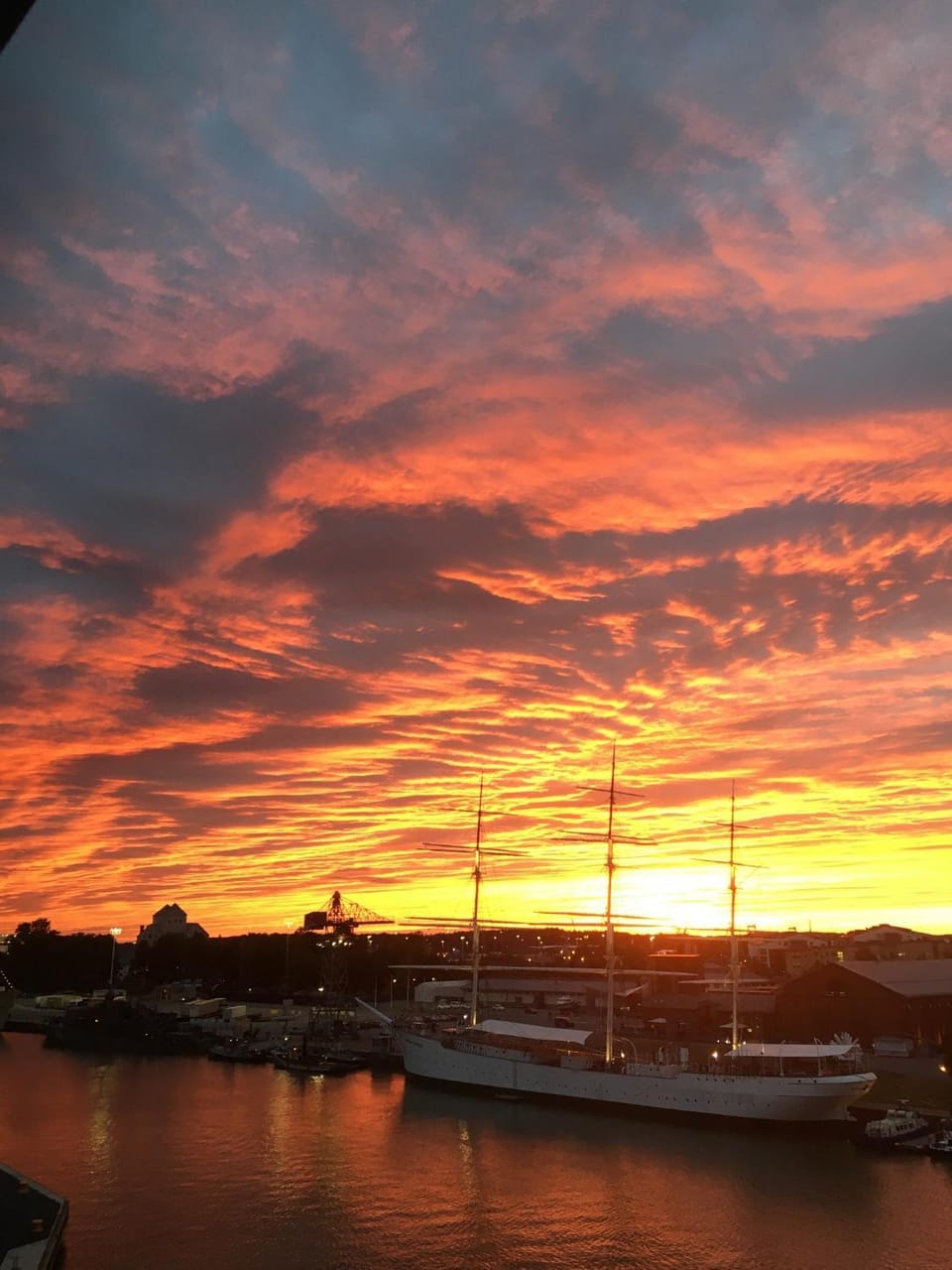River view, Sunset