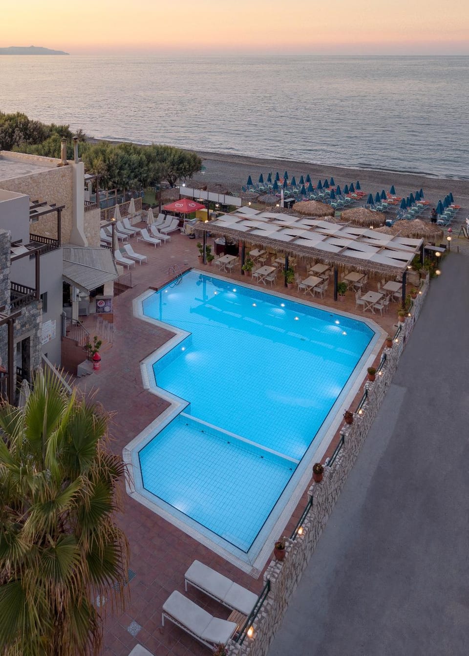 Bird's eye view, Pool view, Sea view, Sunset