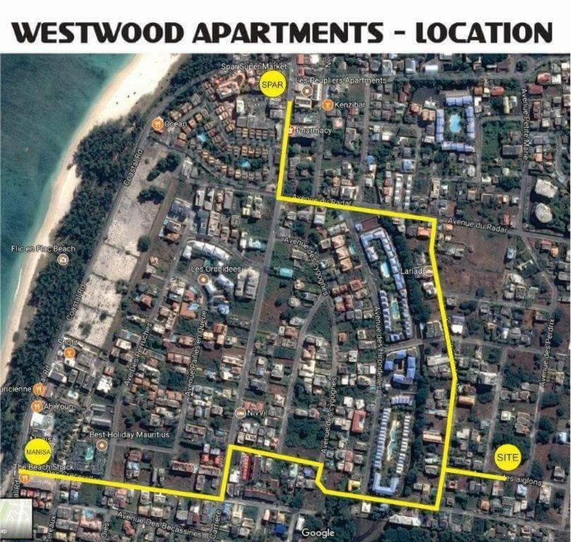 2 bedroom Flat 15 mins walk from Flic en Flac Beach Apartment in Flic en Flac