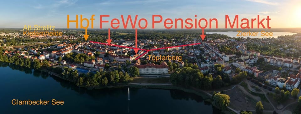 Pension Markt Neustrelitz Bed and Breakfast in Mecklenburgische Seenplatte