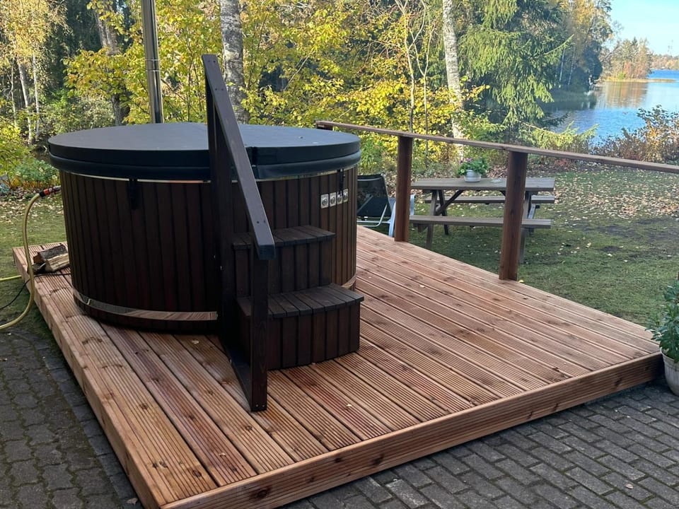 Natural landscape, Seating area, River view