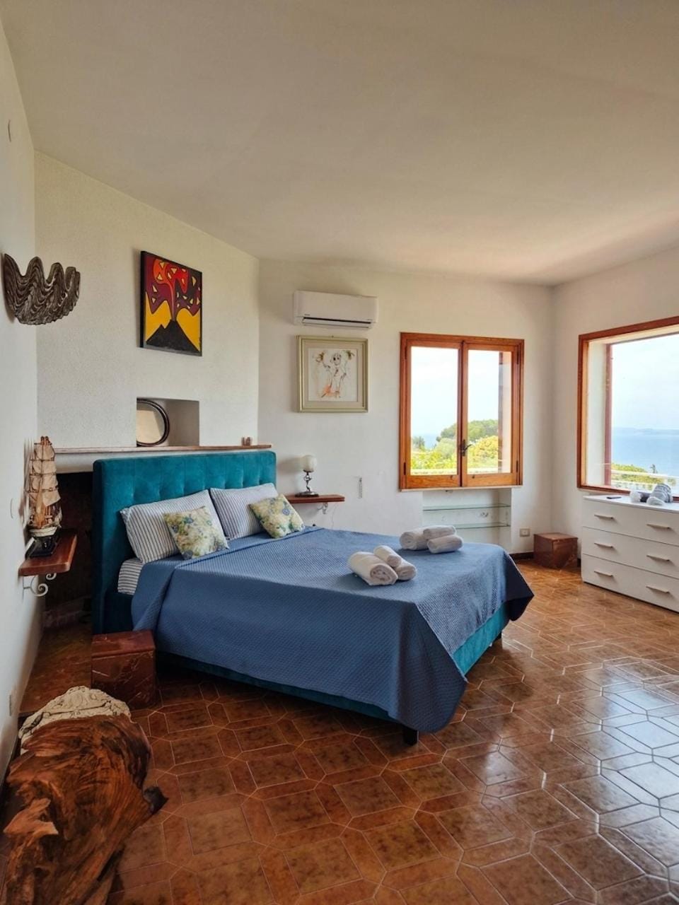 Bedroom, Sea view