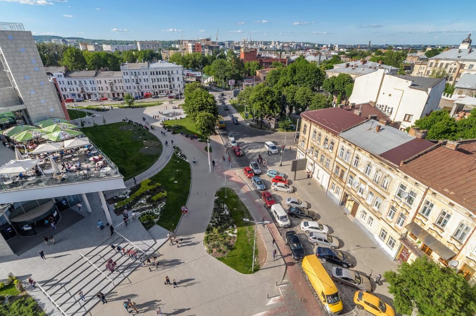 Property building, Bird's eye view, City view, Street view
