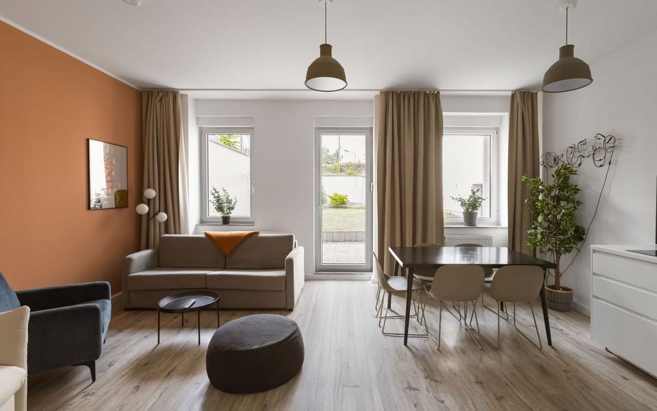 Living room, Seating area, Dining area