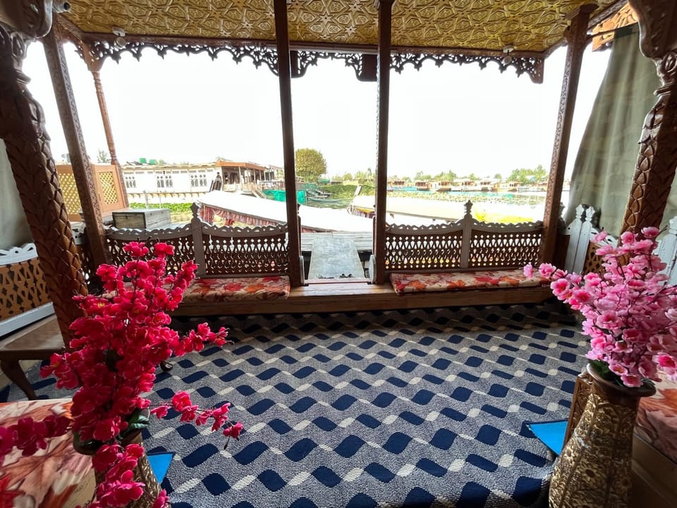 Young Shahzada Group of Houseboats Docked boat in India