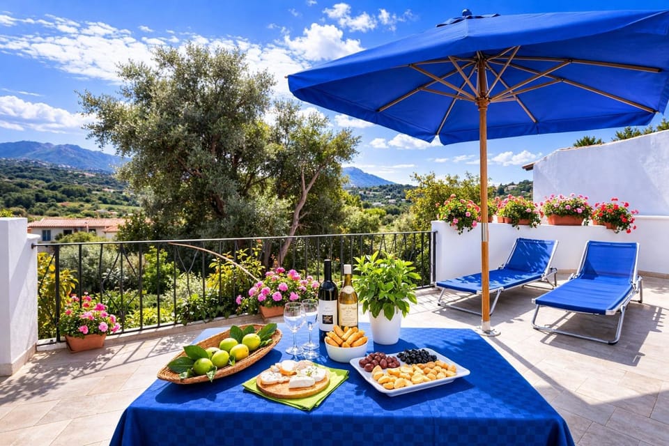 Natural landscape, Garden, View (from property/room), Balcony/Terrace, Garden view, Mountain view, sunbed