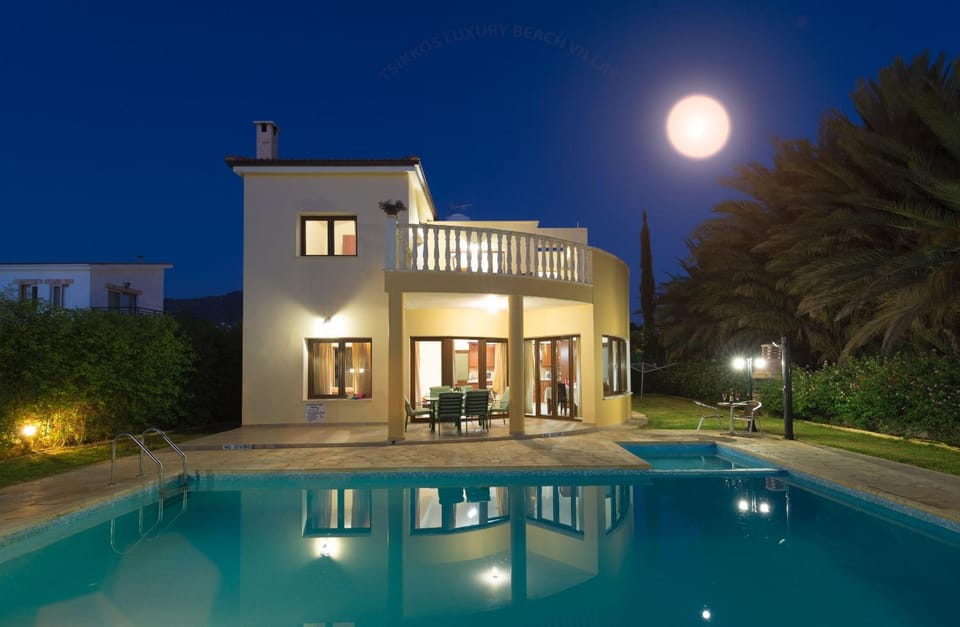 Property building, Patio, Night, Other, Pool view, Swimming pool