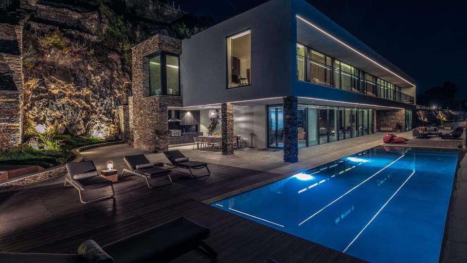 Night, Swimming pool