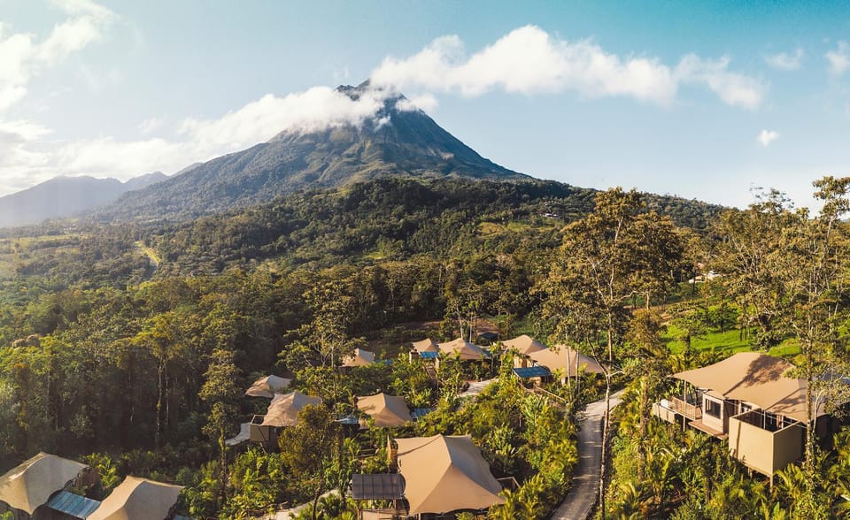 Nearby landmark, Natural landscape, Bird's eye view, Mountain view