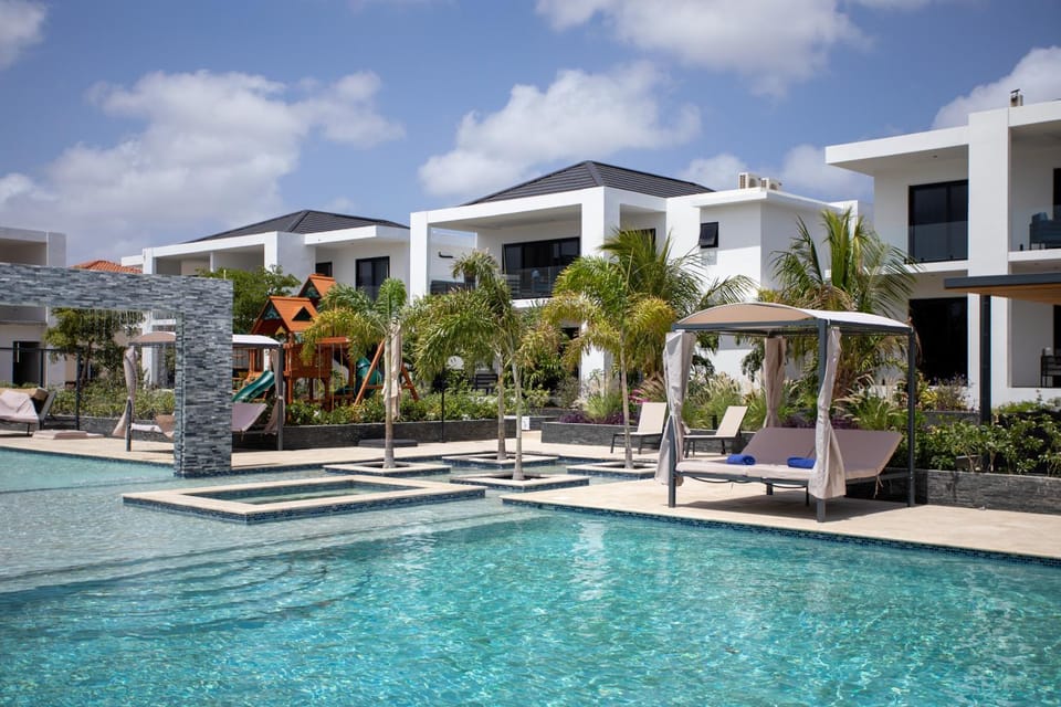 Property building, Pool view, sunbed