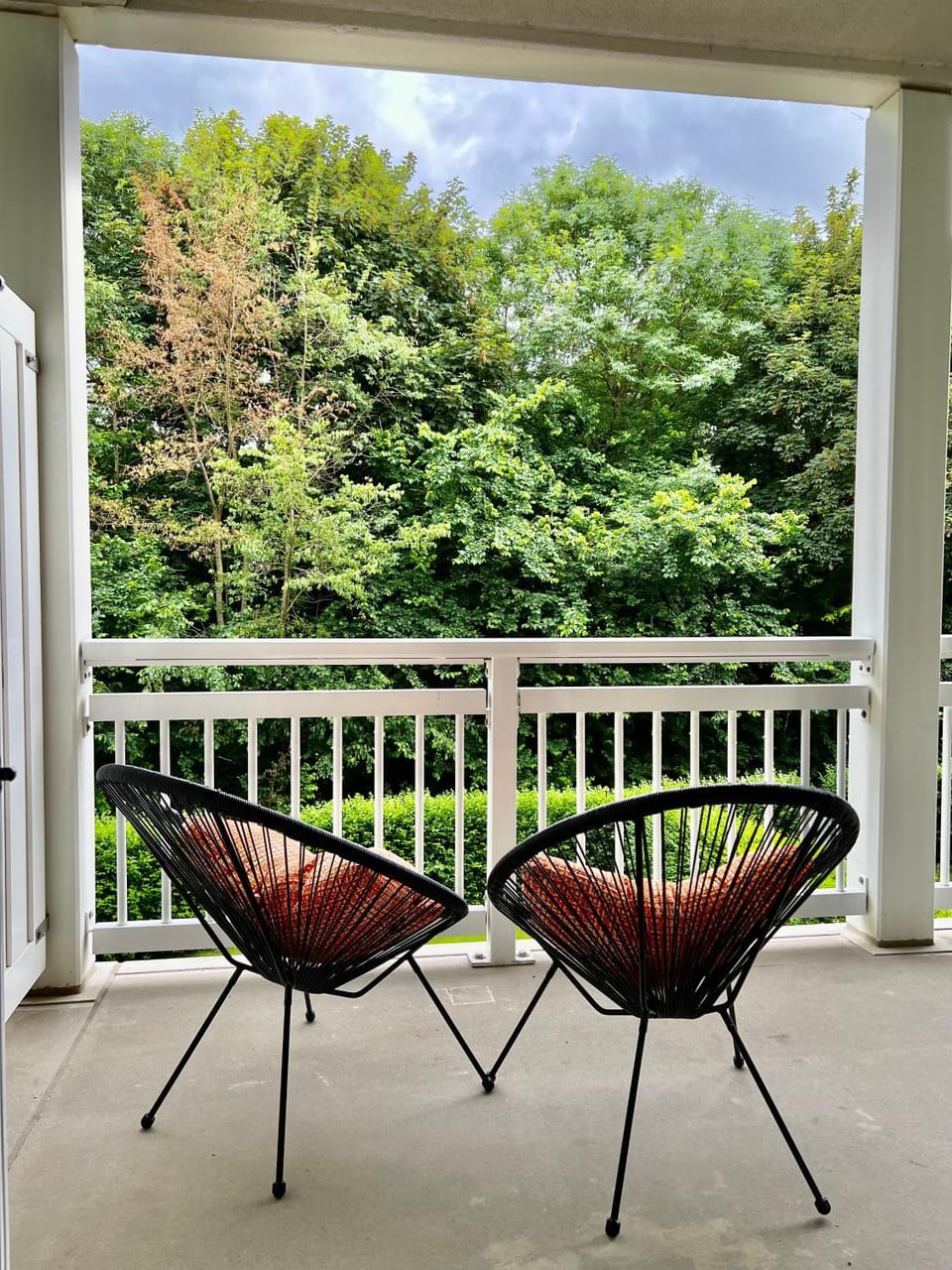 View (from property/room), Balcony/Terrace, hair dresser