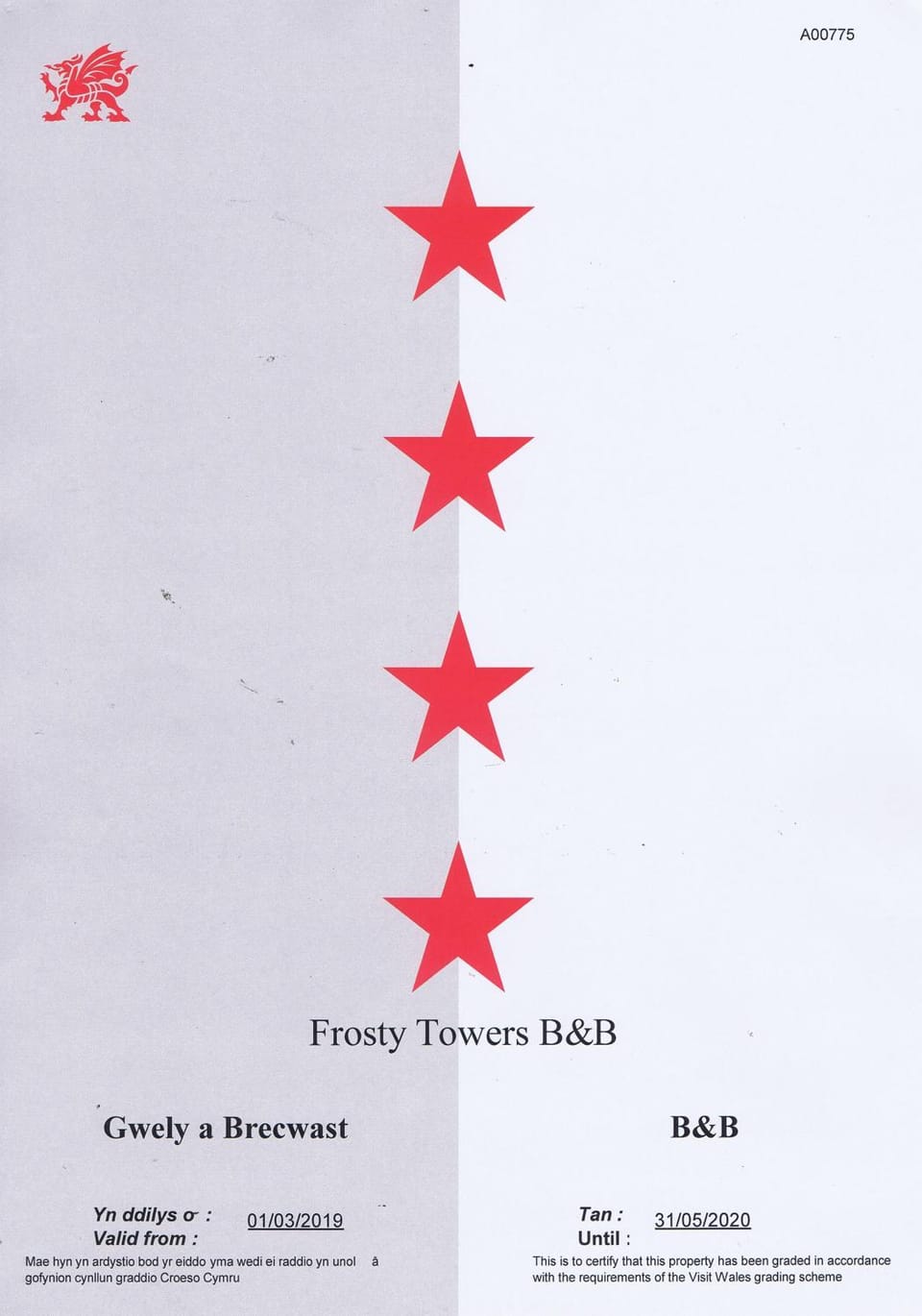 Certificate/Award