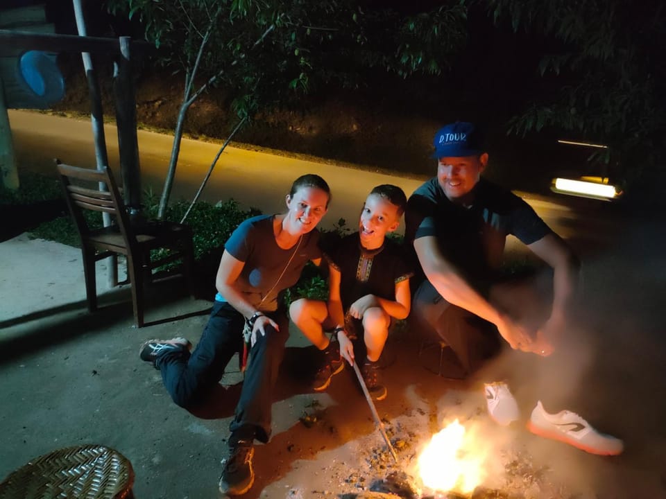Night, People, BBQ facilities, group of guests