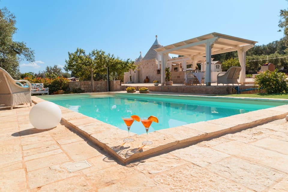 Property building, Living room, Swimming pool