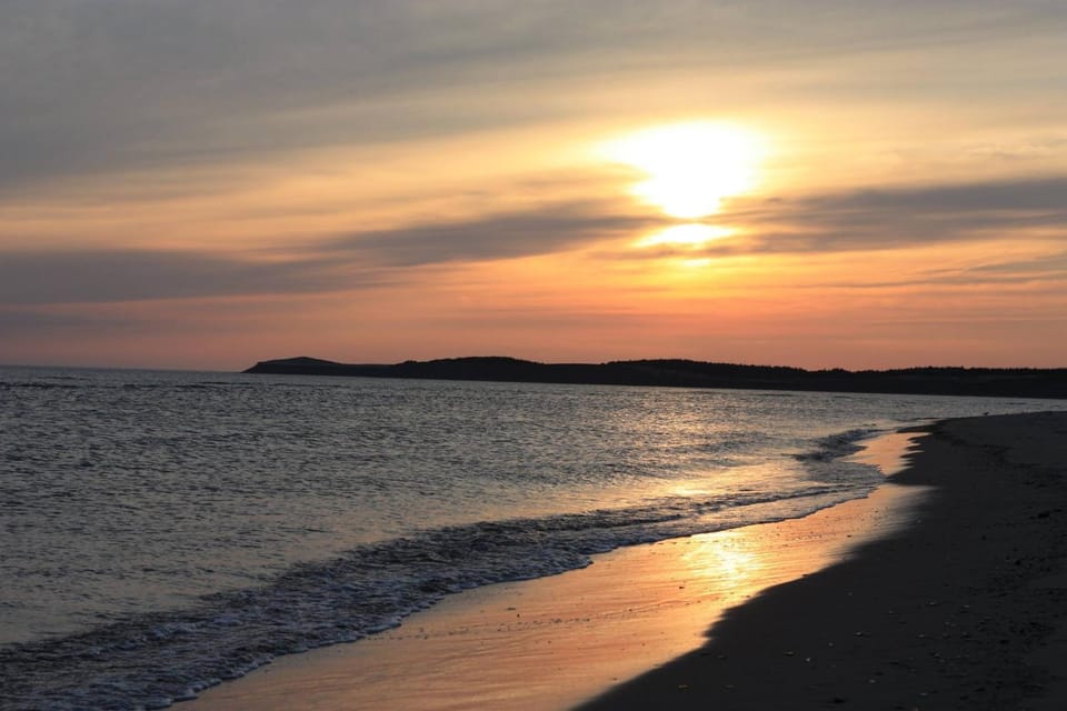 Natural landscape, Beach, Sunset