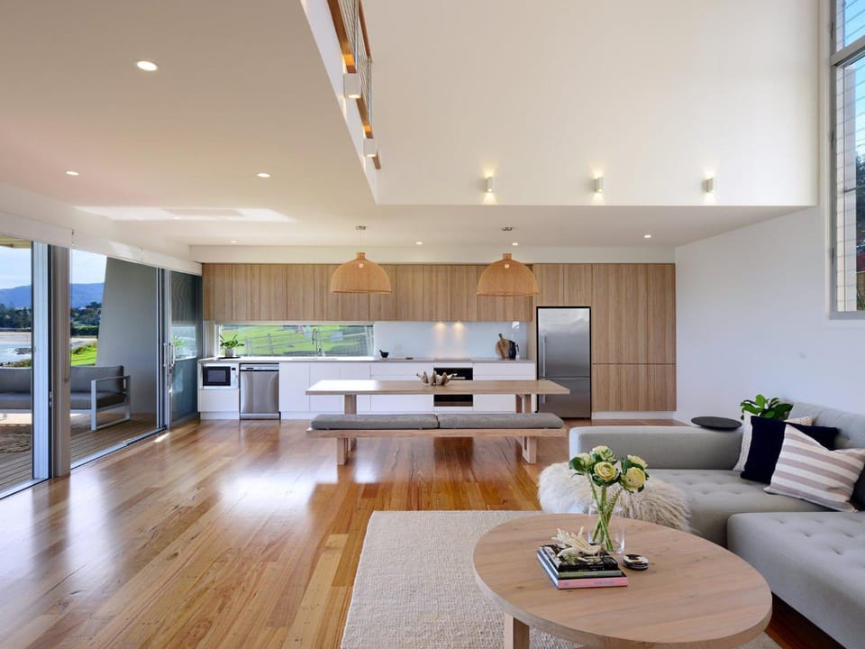 Kitchen or kitchenette, Living room, Dining area