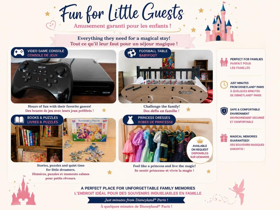 Family Playroom, 10 minutes de Disneyland Paris! Apartment in Chessy