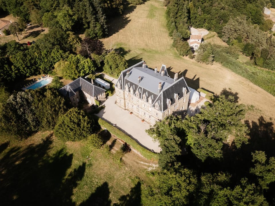 Property building, Natural landscape, Bird's eye view
