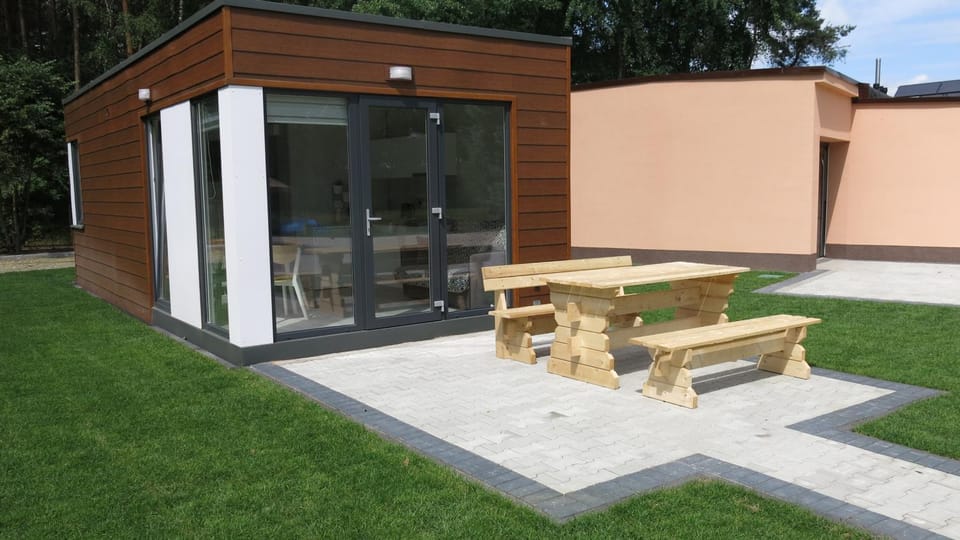 Property building, Patio, Garden, Dining area