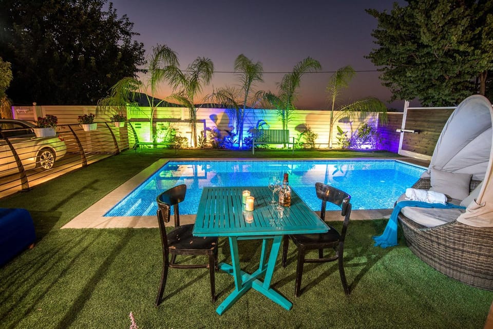 Swimming pool, Swimming pool, Sunset