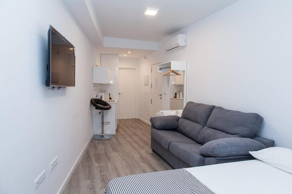 TV and multimedia, Living room, Seating area, kitchen, air conditioner